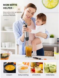 ApexArte Staafmixer Set Draadloos