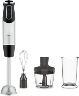 Aura Staafmixer 40 cm Zilver — Kracht en controle in één staaf