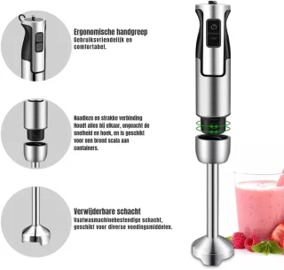 Wat vinden we goed aan de Aura® Staafmixer Zilver