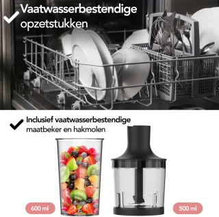 Aviro Staafmixer Set 1000W RVS