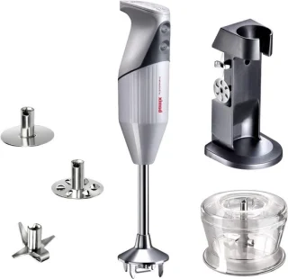 Bamix® M200 Deluxe staafmixer set C wit-lichtgrijs