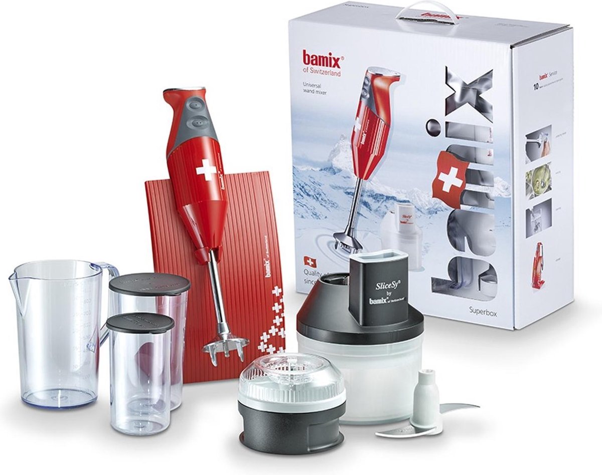 Bamix SwissLine M200 staafmixer rood
