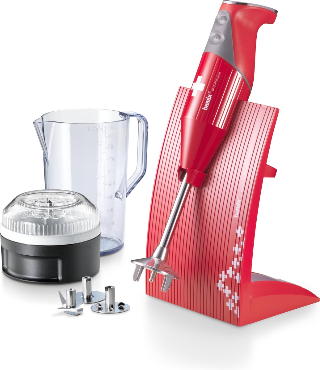Bamix SwissLine Staafmixer Rood 200W