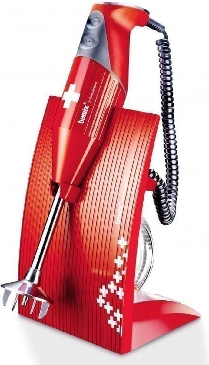 Bamix SwissLine Staafmixer Rood 200W