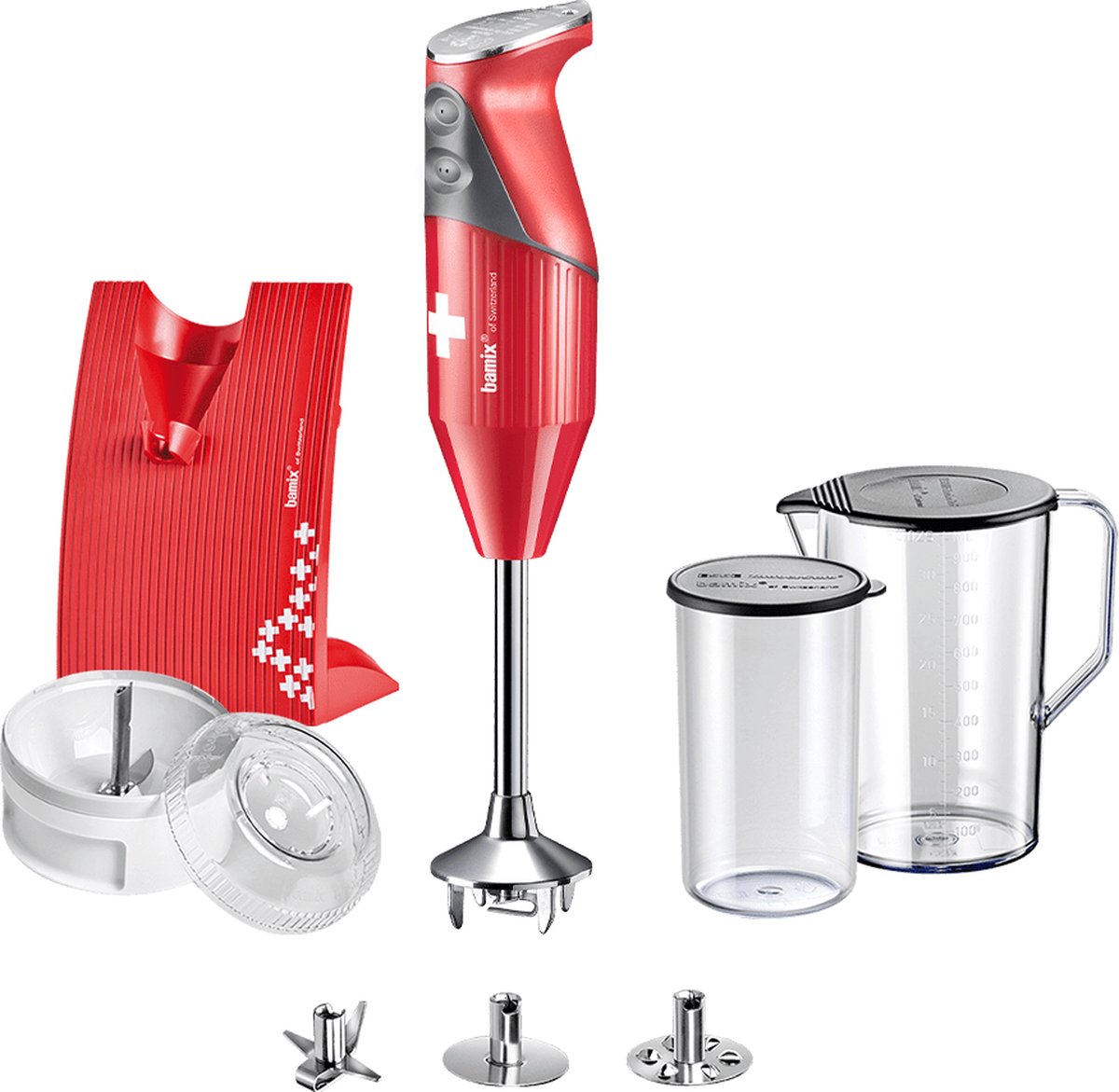 Bamix SwissLine Staafmixer Rood 200W