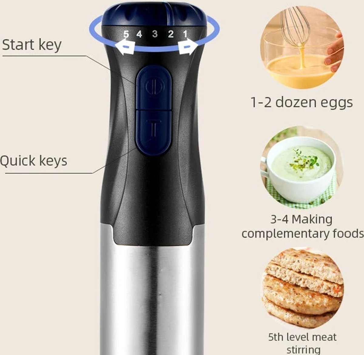 Bealive Staafmixer set 4-in-1