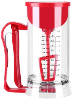 Beslag mixer dispenser automatische beslagmaker transparant rood