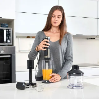 Black & Decker BXHBA1500E Blender en Staafmixer 1500W Zwart RVS
