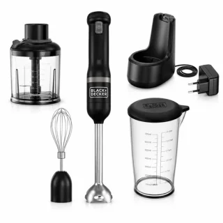 Black&Decker Kitchen Wand draadloze staafmixerset zwart