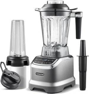 Blender 2-in-1 1,85 liter met smoothie maker - mat grijs