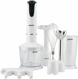 Blender met kan en staafmixer 600 ml wit