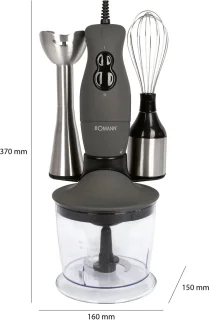 Bomann SMS 6055 CB Staafmixer 3-in-1 Set 400W