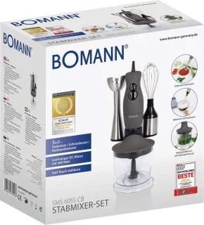 Bomann SMS 6055 CB Staafmixer 3-in-1 Set 400W