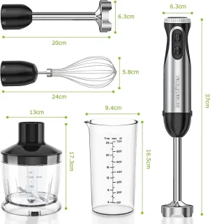 Bonsenkitchen HB3203 staafmixer (zwart)