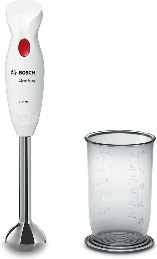 Bosch MSM24100 Staafmixer Wit Roestvrijstaal