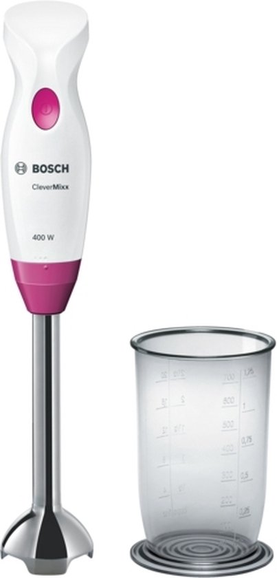 Bosch MSM2410PW CleverMixx Staafmixer Wit/Roze