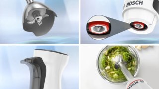 Bosch MSM4W220 ErgoMaster Staafmixer wit/donkergrijs