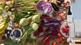 Bosch MSM4W220 ErgoMaster Staafmixer wit/donkergrijs