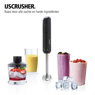 Brabantia D8-4CMB Staafmixer set Zwart RVS