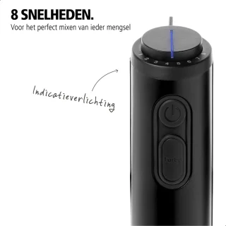 Brabantia D8-4CMB Staafmixer set Zwart RVS