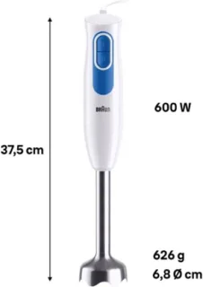 Braun MQ20.001 Staafmixer Blauw/Wit