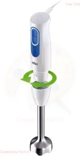Braun MQ20.001 Staafmixer Blauw/Wit