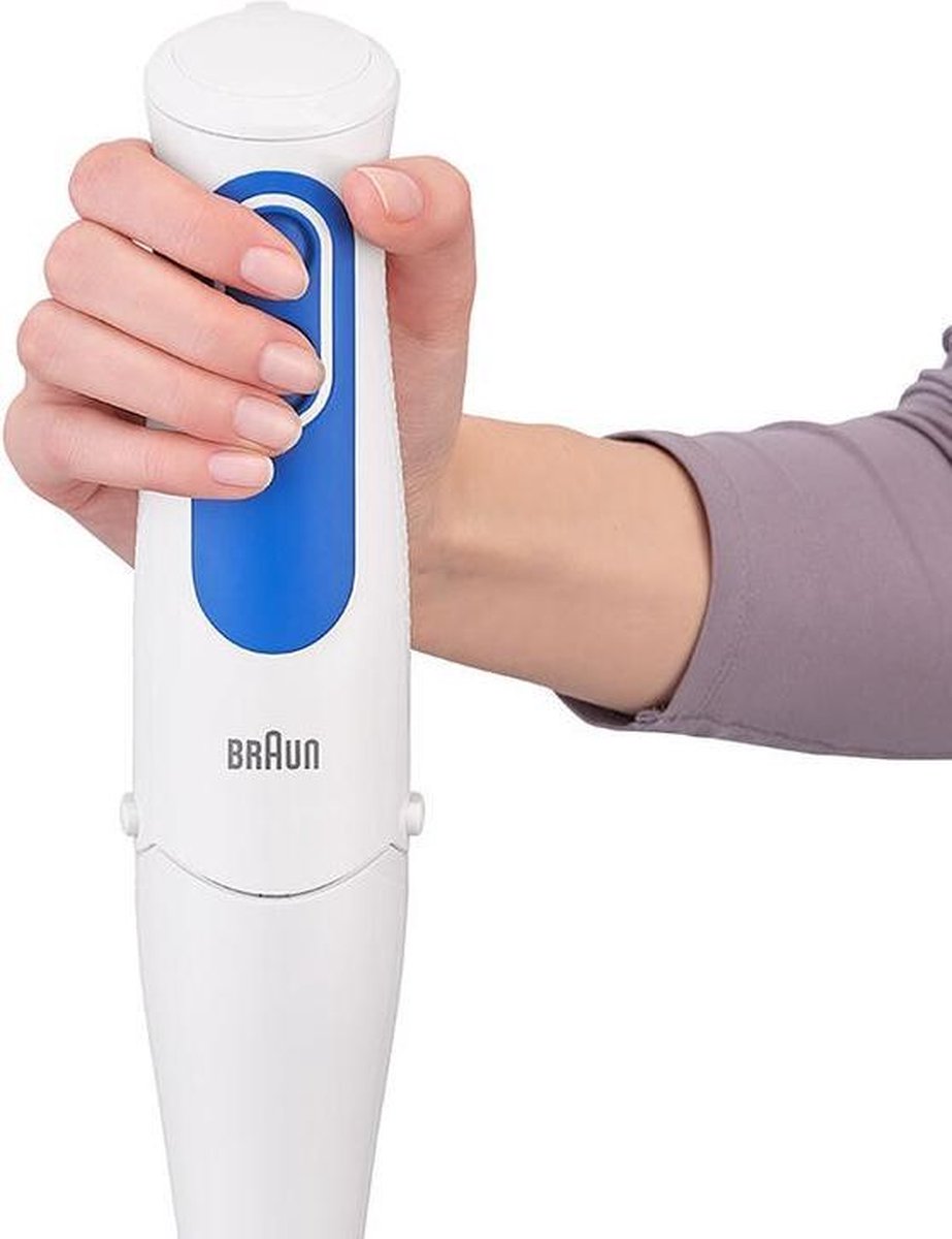 Braun MQ3025WH Omeletmixer met vleesmolen Wit/blauw
