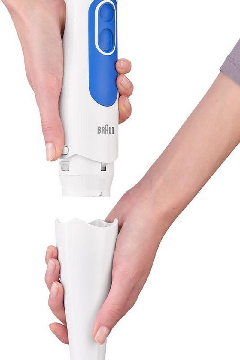 Braun MQ3025WH Omeletmixer met vleesmolen Wit/blauw