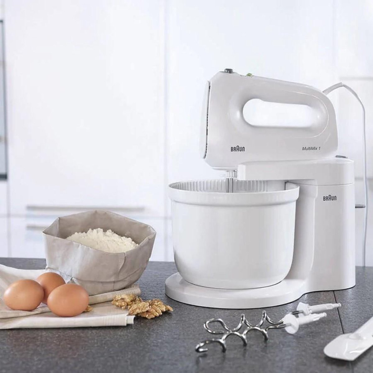 Braun MultiMix HM1070 Handmixer Wit
