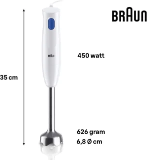 Braun MultiQuick 1 MQ10.001MWH Staafmixer Wit