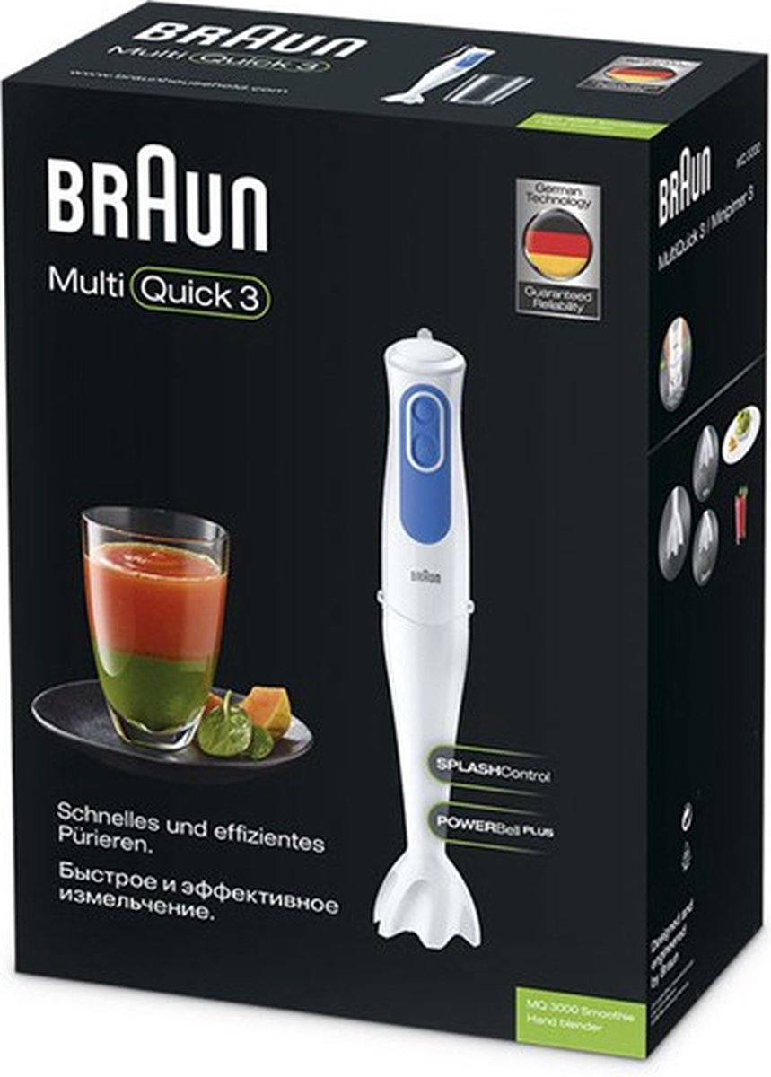 Braun MultiQuick 3 MQ 3000WH Staafmixer