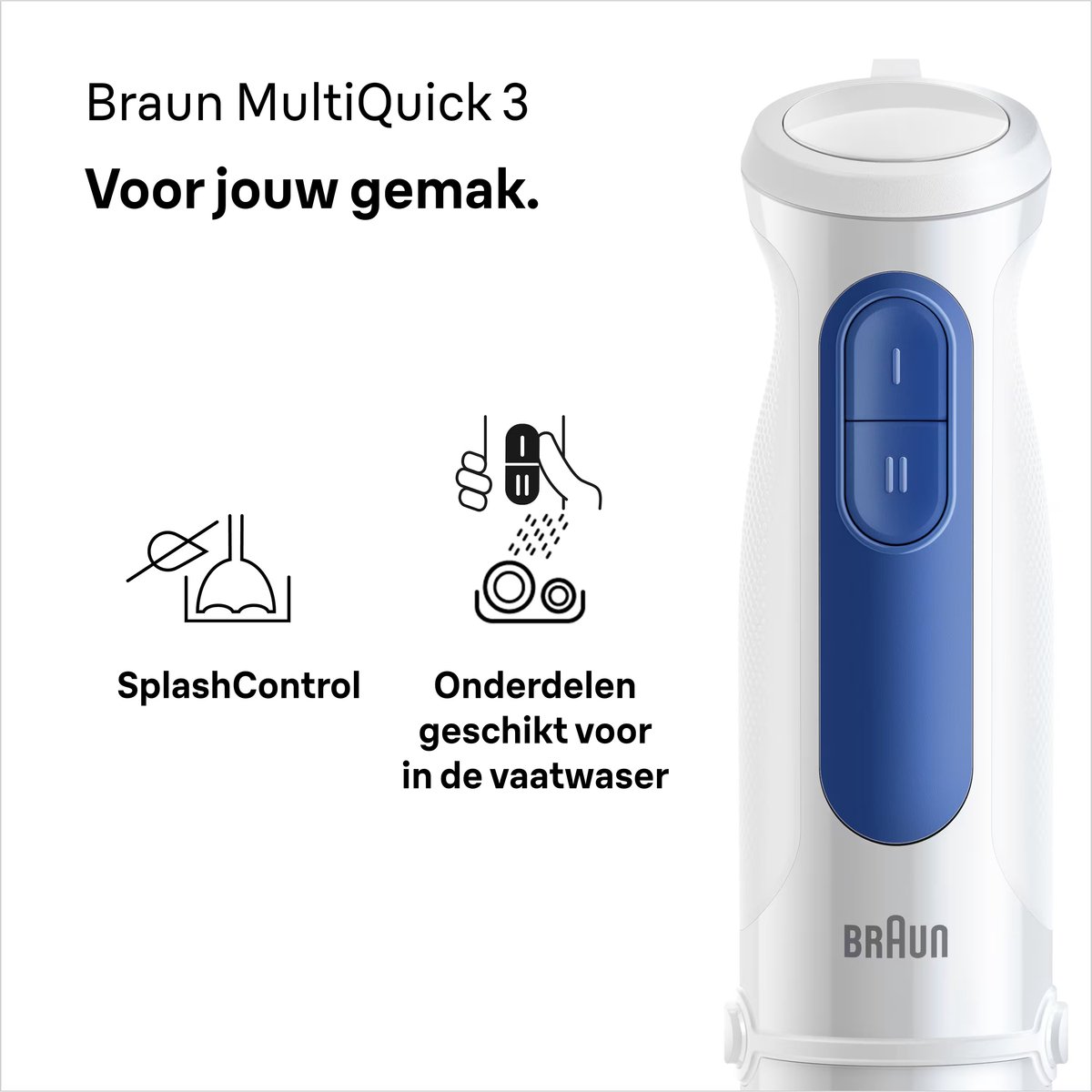 Braun Multiquick 3 MQ30.202M Staafmixer