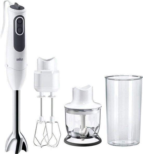 Braun MultiQuick 3 Vario Staafmixer MQ3125B Wit