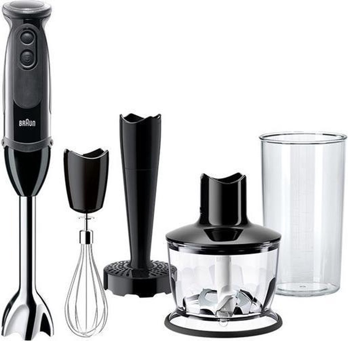 De Braun MultiQuick 5 MQ 5237 BK Staafmixer Zwart in één oogopslag