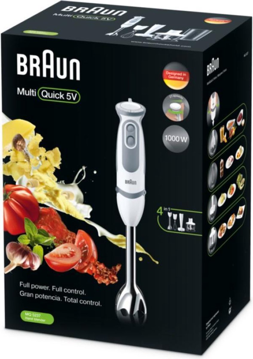 Braun MultiQuick 5 MQ 5237 WH Staafmixer Wit