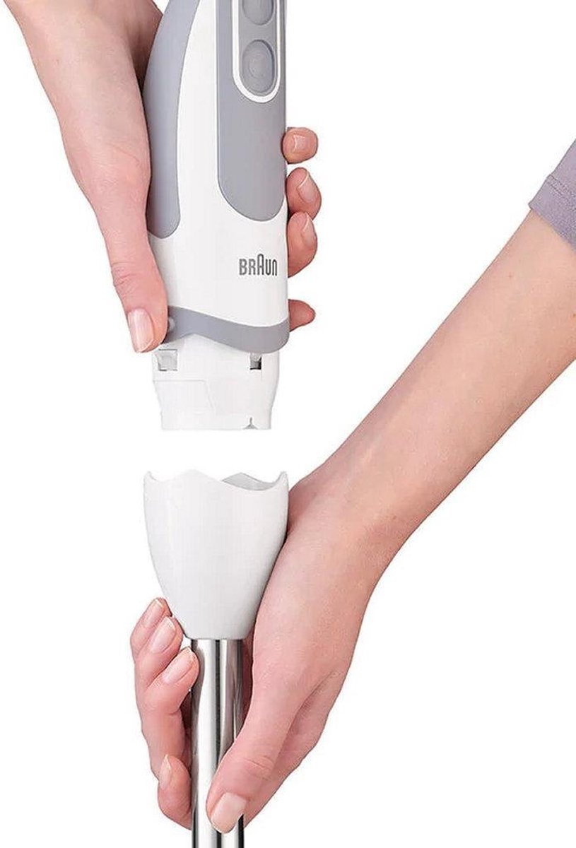 Braun MultiQuick 5 MQ 5245 WH Vario Staafmixer Wit/Grijs