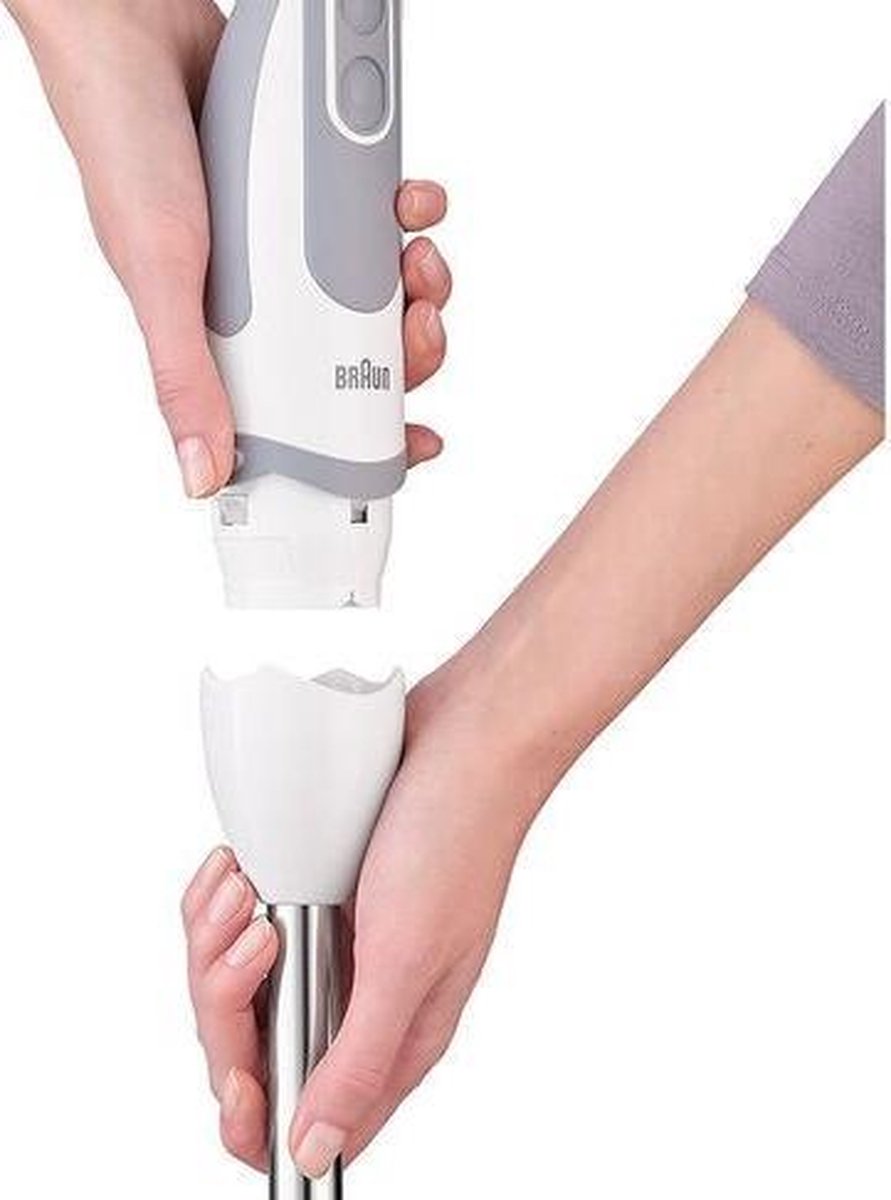 Braun MultiQuick 5 MQ 5245 WH Vario Staafmixer Wit/Grijs
