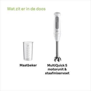 Braun MultiQuick 5 MQ50.001.M Staafmixer Wit