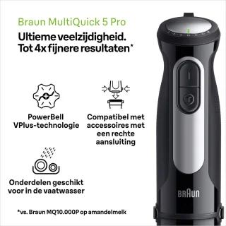 Braun MultiQuick 5 Pro MQ55.236M Staafmixer Zwart