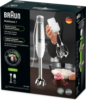 Braun MultiQuick 7WH MQ7005WH Staafmixer Wit