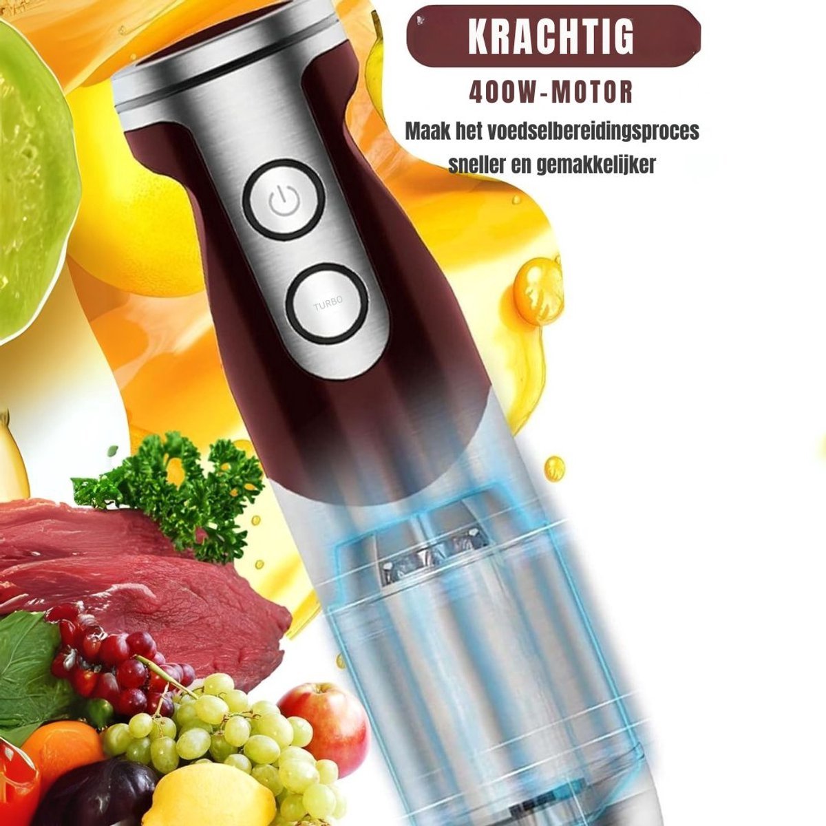 Braun Thuys Staafmixer Set Rood