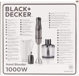 BXH Handmixer BXHBA1000E Grijs 1000W