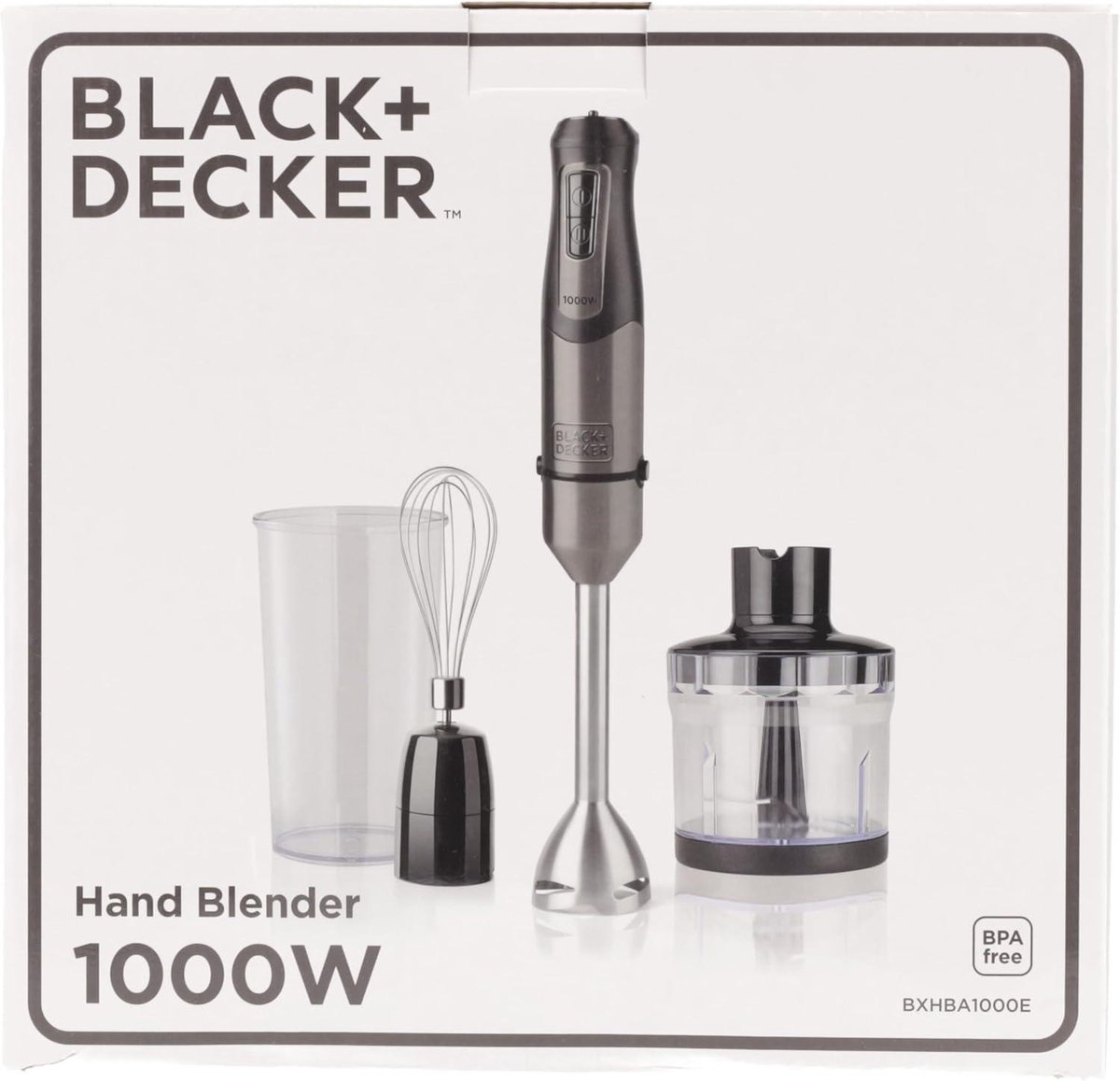 BXH Handmixer BXHBA1000E Grijs 1000W