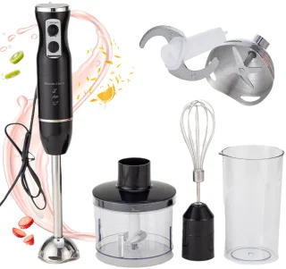 CHIWIN Handmixer Staafmixer Set Zwart