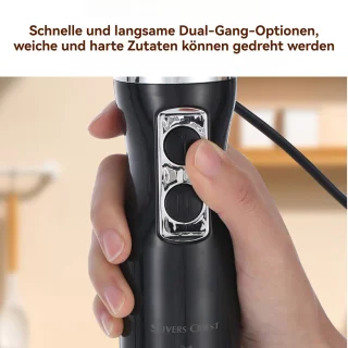 CHIWIN Handmixer Staafmixer Set Zwart