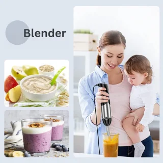 CLGP Staafmixer Set Zwart Zilver