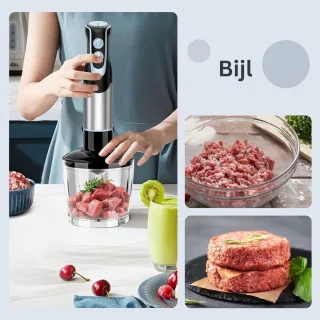 CLGP Staafmixer Set Zwart Zilver