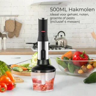 CoolHome Powerblend M1 Staafmixer Set Zwart