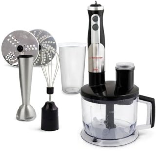 De Crema Staafmixer Complete Set Zwart in één oogopslag
