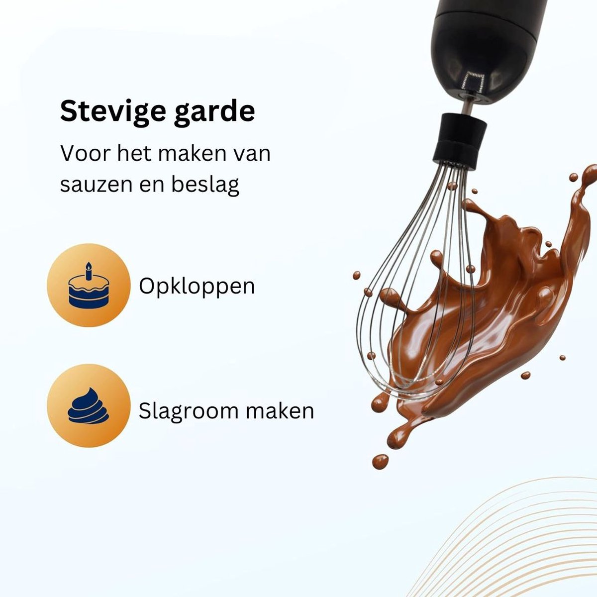 DailySupplies Staafmixer Set draadloos zwart-zilver